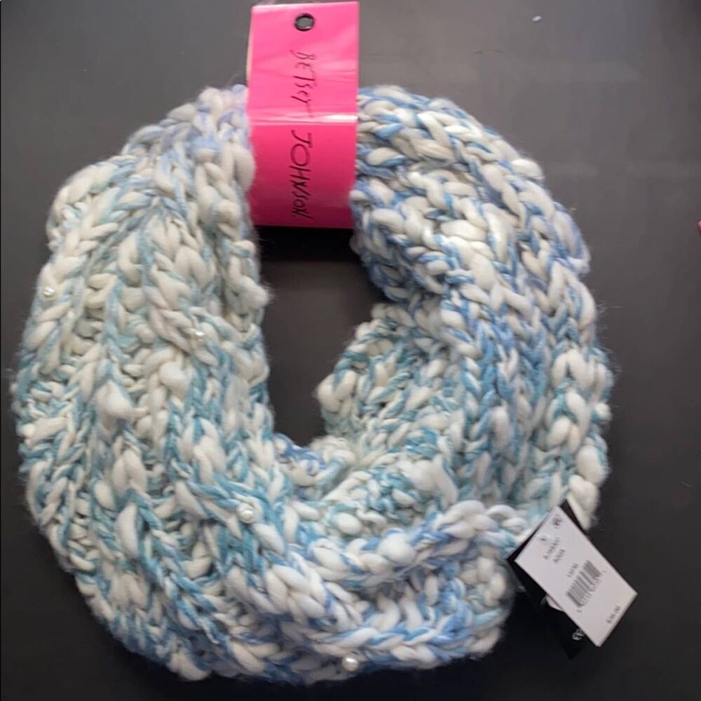 Betsey Johnson Aqua Cowl Scarf